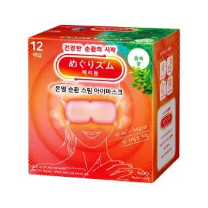 메구리즘 멕리듬 스팀 아이마스크 숲속향 12매입 온열안대 수면안대