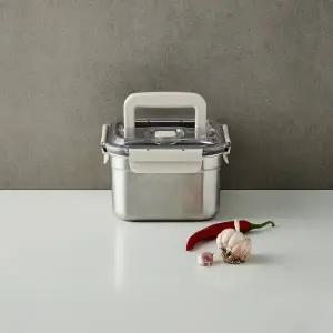 [본사직영] 락앤락 숨쉬는 스텐 김치통 정사각 3L