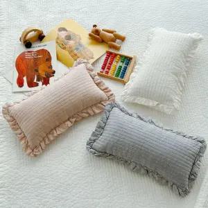 힐링 순면 피그먼트 베개커버 20X40 프릴 일반 2Type 3color