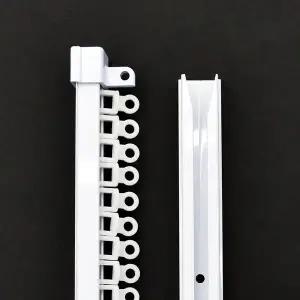 [아라크네]저소음 전착 커튼레일 화이트 분체도장