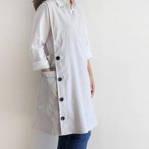 빅사이즈 자수 어린이집 앞치마 유치원 선생님 보육교사 원피스 단체앞치마