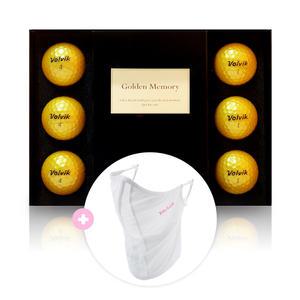 볼빅 솔리체 골드 6구 + 메쉬마스크 핑크, 1개
