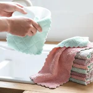 벨벳행주 소형1P 극세사 양면 요술 주방 매직 청소 위생 빨아쓰는 행주 손걸레 색상랜덤