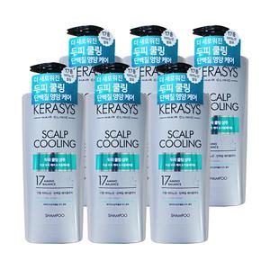 애경 케라시스 두피 쿨링 단백질 샴푸 600ml 6개 헤어