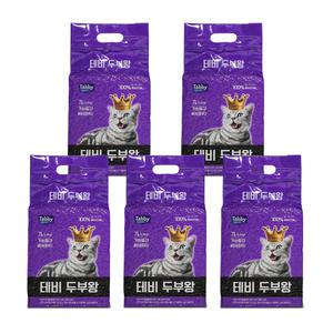 테비 두부왕 가는입자 베이비파우더 7L x5개 고양이모래