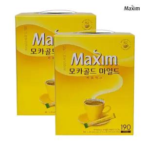 맥심 모카골드 마일드 190 X 2 커피믹스 사무실커피