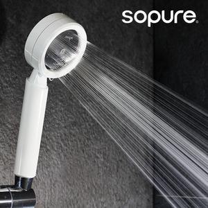 소퓨어 샤워기 헤드 스트롱8 화이트 미세물줄기 수압상승 국산 STRONG8 WG