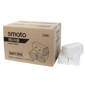 하이제지 5000매 물에녹는 손타올 손닦는휴지 위생용 공업용 2겹 대용량 건물티슈 화장실 실험실