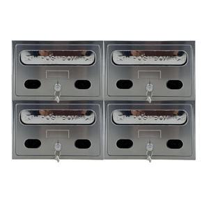 2단2열 전체스텐 다세대 우편함 우체함 편지함 다가구 연립주택 빌라 아파트 상가 우체통