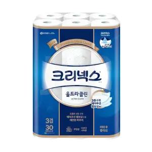 크리넥스 울트라클린 3겹 25m 30롤 1팩 (30롤)