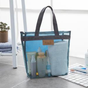 메쉬 비치백 목욕 가방 바구니 물빠지는 가방