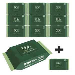소나무 피톤치드 물티슈 FDA인증 대형(50매) 10개 + 1개 99.9% 항균 살균