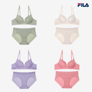 [휠라 언더웨어] 휠라 아웃핏 시즈널 노와이어 브라 드로즈 세트 4종 택 (4종 택)