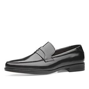 보닌 천연소가죽 더블 스티치 유팁 페니 로퍼 CSE138BK