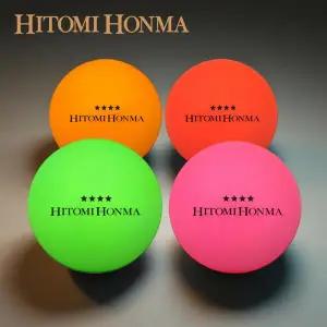 (전 색상 재입고)히토미 혼마 비비드 네온 4피스 파크골프공