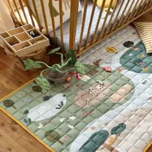 갤러리아 [리틀아카이브][크레므앙팡] 빌리지 코튼 러그 J(100X150)