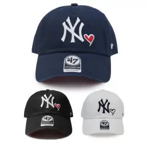 47브랜드 뉴욕 양키스 클린업 볼캡 MLB 하트 아이콘 모자