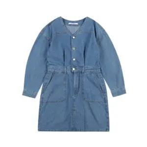 브이넥 데님 점프수트_VB2XDOU202Z