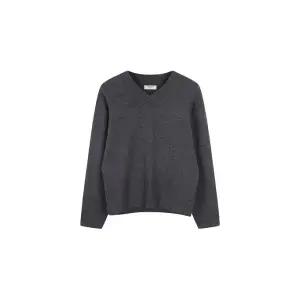 [롯데백화점]프로젝트엠 여성 오버핏 울블렌드 브이넥 슬릿 스웨터 EPE4ER2600