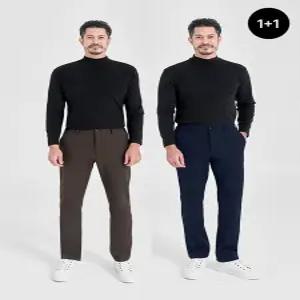 [1 1][클리어런스][겨울BEST]기모 본딩 100D 스판 데일리 팬츠 (오픈주머니/벨트