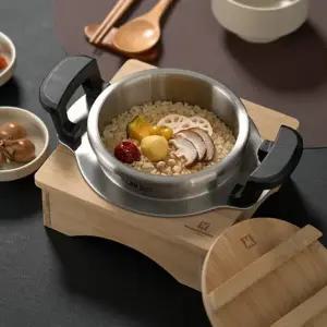 [바겐슈타이거] 통3중 스텐 미니압력솥 밥솥 800ml