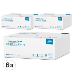 코멧 뽑아쓰는 키친타올, 100매, 6개 one option