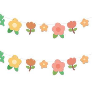 따스한 꽃 종이 가랜드 촬영 홈 생일 파티 유치원 잔치 용품 꾸미기