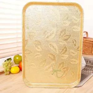 늘정 업소용 사각골드쟁반 특대 업소용쟁반 서빙트레이