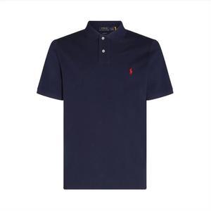 25SS 폴로 랄프로렌 로고 자수 반팔 카라티 네이비