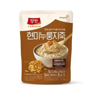 [NEW]양반 현미 누룽지죽(400gX8개) 봄 식재료 동원 아침대용 간단식사 자취생필수템 1세트