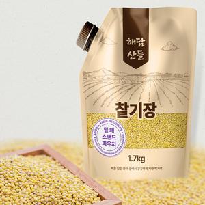 국산 찰기장 1.7kg l 밀폐 스탠트 파우치 포장 l 노란 기장 쌀 잡곡