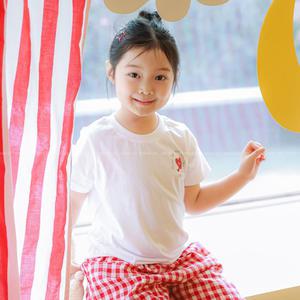 삐삐롱 남아 여아 초등학생 아동 베이직 면 여름 단체 티셔츠 아도르 WH 반팔티