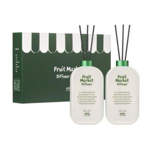 에이로마 후르츠마켓 디퓨저 선물 세트 멜론 550ml X2