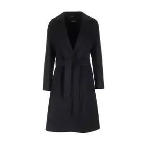 25SS 막스마라 S PAULINE 폴린 벨트 울 코트 블랙 PAULINE 013