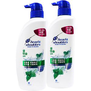 헤드앤숄더 두피 토탈 솔루션 쿨 멘솔 샴푸 520ml 2개