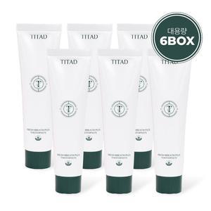 대용량 티타드 프레시 브레스 플러스 치약 180g 구취제거 불소치약 6개