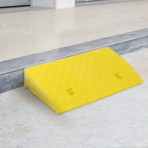 (옐로우) 계단 문턱 휠체어 진입판 50x27x9cm/차량/자동차/안전/경사판/방지/장애인/방지턱/학교/어린이집