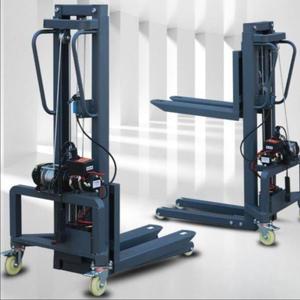 미니 지게차 전동 스태커 전기 배터리 리프트 유압 상하차 화물 포크 운반기 운반 이동 적재