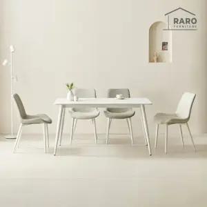 라로퍼니처 폴로 1400 포세린 통 세라믹 4인 식탁 세트 식탁+의자4)