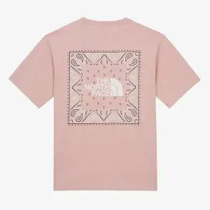 [노스페이스] [노스페이스 공식] NT7UR13C 남성 반다나 반팔 티셔츠_PALE PINK