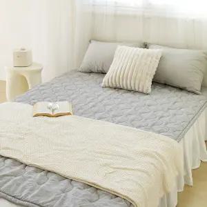 [당일출고][25년형]  워셔블 온수매트 클라우디그레이 퀸