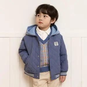 치크 HC37 남아 후드 배색 퀼팅 점퍼 CHEEK 아동복 CKJP2511B