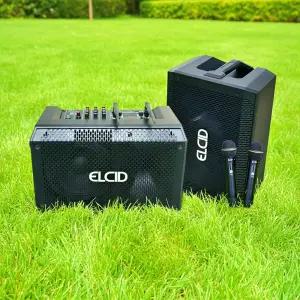 버스킹 앰프 버스킹스피커 ELCID 힐링사운드 HS-480 국산 블루투스스피커 무선마이크 2개 포함 (핸드 색소폰 헤드셋마이크 택2) 최대400와트 버스킹용 행사용 공연용 색소폰용