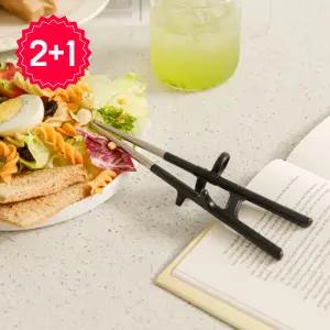 [3개 구성] 에디슨 10세 어린이 초등학생 젓가락질 연습용 교정 스텐 젓가락