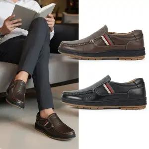 젠틀러슈 남성 소가죽 로퍼 미끄럼방지 편한 남자 정장화 캐주얼 구두
