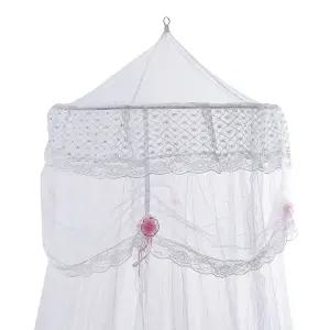 샬랄라 레이스 공주 모기장 화이트 캐노피 침실케노피/아기/텐트형/바닥/침대/소형/텐트/천막/어린이/실내