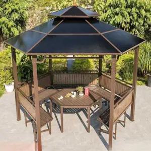 야외 오두막 바베큐장 파고라 정원 마당 주택 가제보