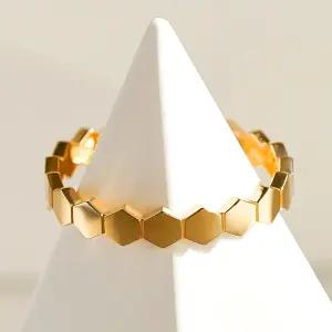 14K 허니콤 반지 3mm