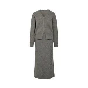 [JJ지고트](대전신세계)[SET] 브이넥 니트 가디건+스커트 투피스 세트 GRAN0OP101