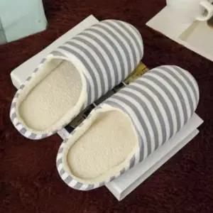 겨울 사무실 실내 가정용 털 니트 면 샌들 실내화/슬리퍼 거실화 보온 거실용 퍼 룸슈즈 겨울용 손님 사무